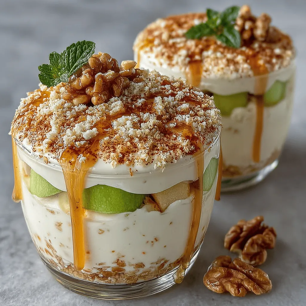 In the realm of desserts, where indulgence often reigns supreme, the Cinnamon Apple Yogurt Swirl Cups emerge as a beacon of deliciousness and health. This delightful treat combines the velvety creaminess of Greek yogurt with the warm, spiced sweetness of cooked apples, creating a dessert that is both satisfying and nutritious. With a perfect blend of flavors and textures, this recipe is ideal for a variety of audiences—families seeking wholesome snacks, health-conscious individuals wanting to indulge without guilt, and anyone who enjoys the simplicity of easy-to-make desserts.