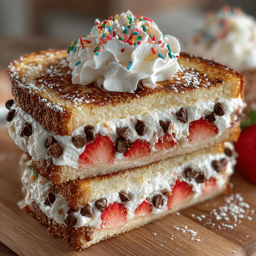 Grilled Neapolitan Cake Sandwich Melt: A Sweet Indulgence