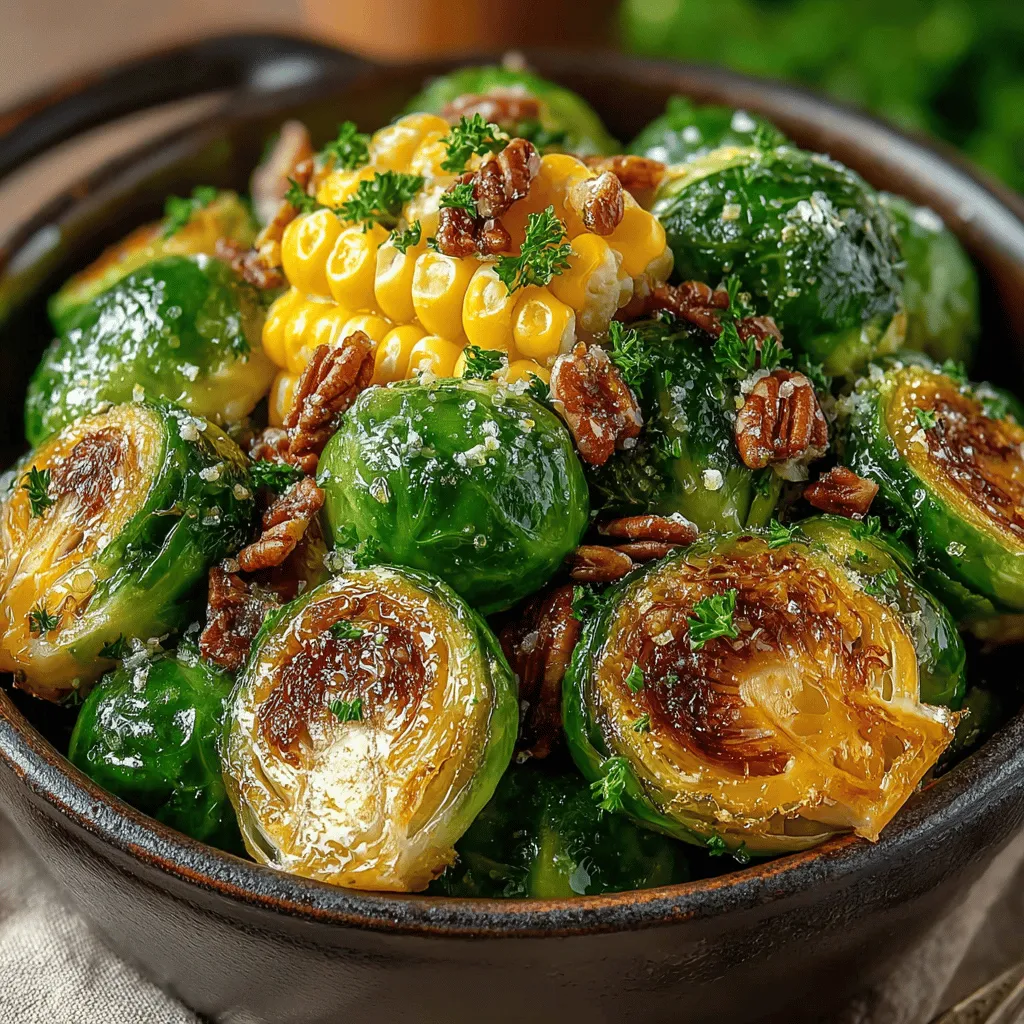 Maple Roasted Brussels & Sweet Corn: The Perfect Side Dish