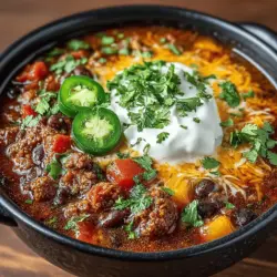 In the world of comfort food, few dishes evoke warmth and satisfaction quite like chili. This Peachy Keen Slow Cooker Chili stands out by combining the hearty, robust flavors of traditional chili with a surprising twist of sweetness from fresh or frozen peaches. This unique recipe not only elevates the classic dish but also transforms it into a healthy option that is packed with protein, fiber, and essential vitamins. The use of a slow cooker allows you to infuse deep flavors effortlessly, making this recipe ideal for busy weeknights or cozy gatherings with family and friends.