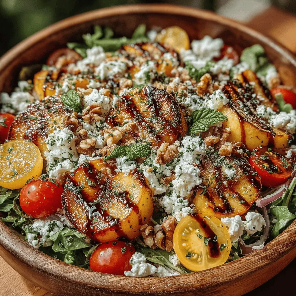 As warm weather arrives, so do the vibrant colors and fresh flavors of summer produce. One of the joys of this season is the opportunity to create salads that not only nourish the body but also excite the palate. Among the many delectable ingredients available, ripe peaches stand out as a star component in a delightful summer salad. The Vibrant Summer Peach Salad Bowl is a perfect example of how the combination of fresh, seasonal ingredients can create a dish that is both visually appealing and bursting with flavor.